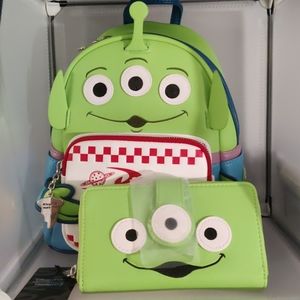 Toy story aliens Loungefly mini backpack and walle